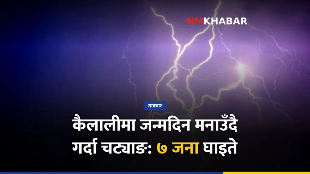 धनगढी चट्याङ घाइते