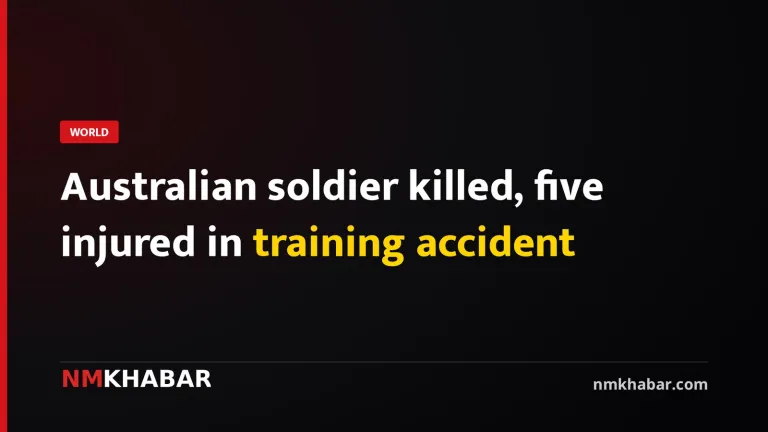 Australian soldier killed, five injured in training accident