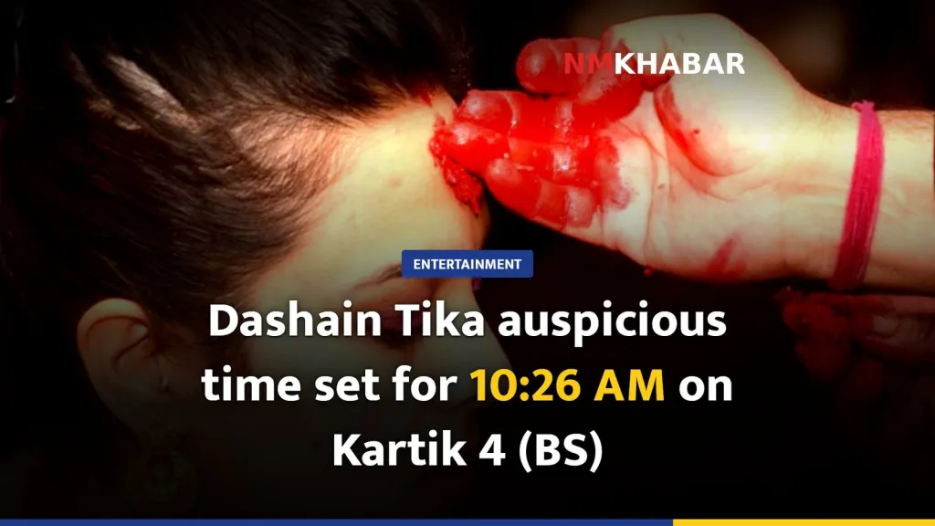 Dashain Tika auspicious time set for 10:26 AM on Kartik 4 (BS)