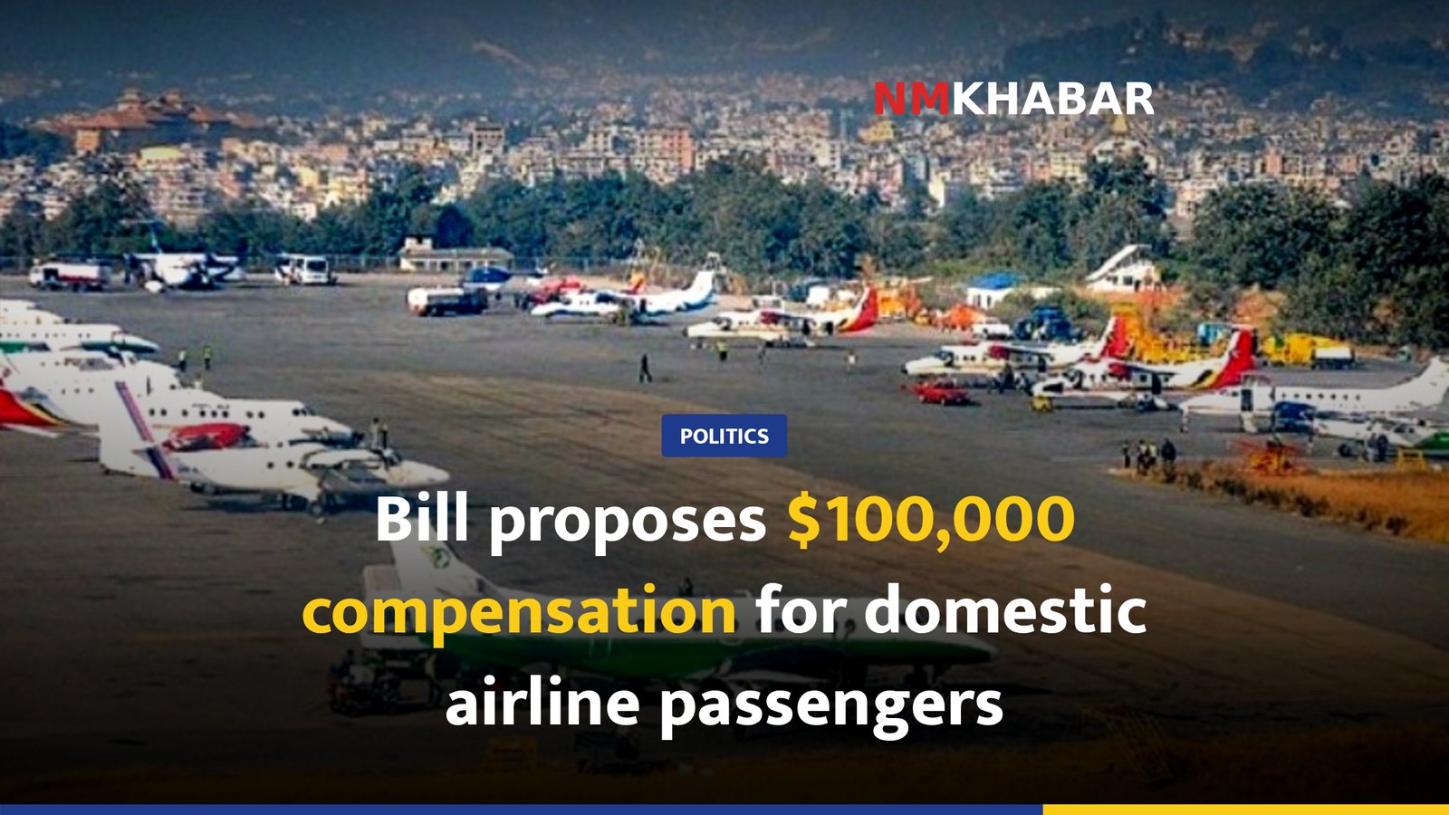 Bill proposes $100,000 compensation for domestic airline passengers