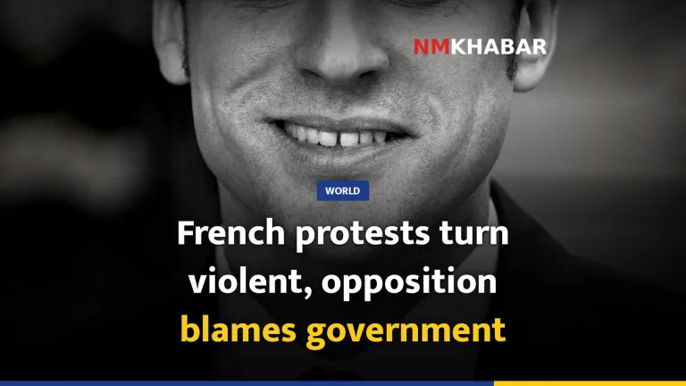 French protests turn violent, opposition blames government