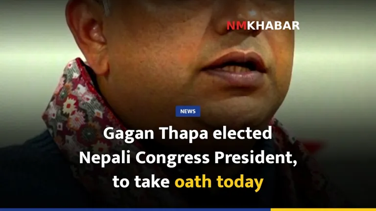 Gagan Thapa elected Nepali Congress President, to take oath today