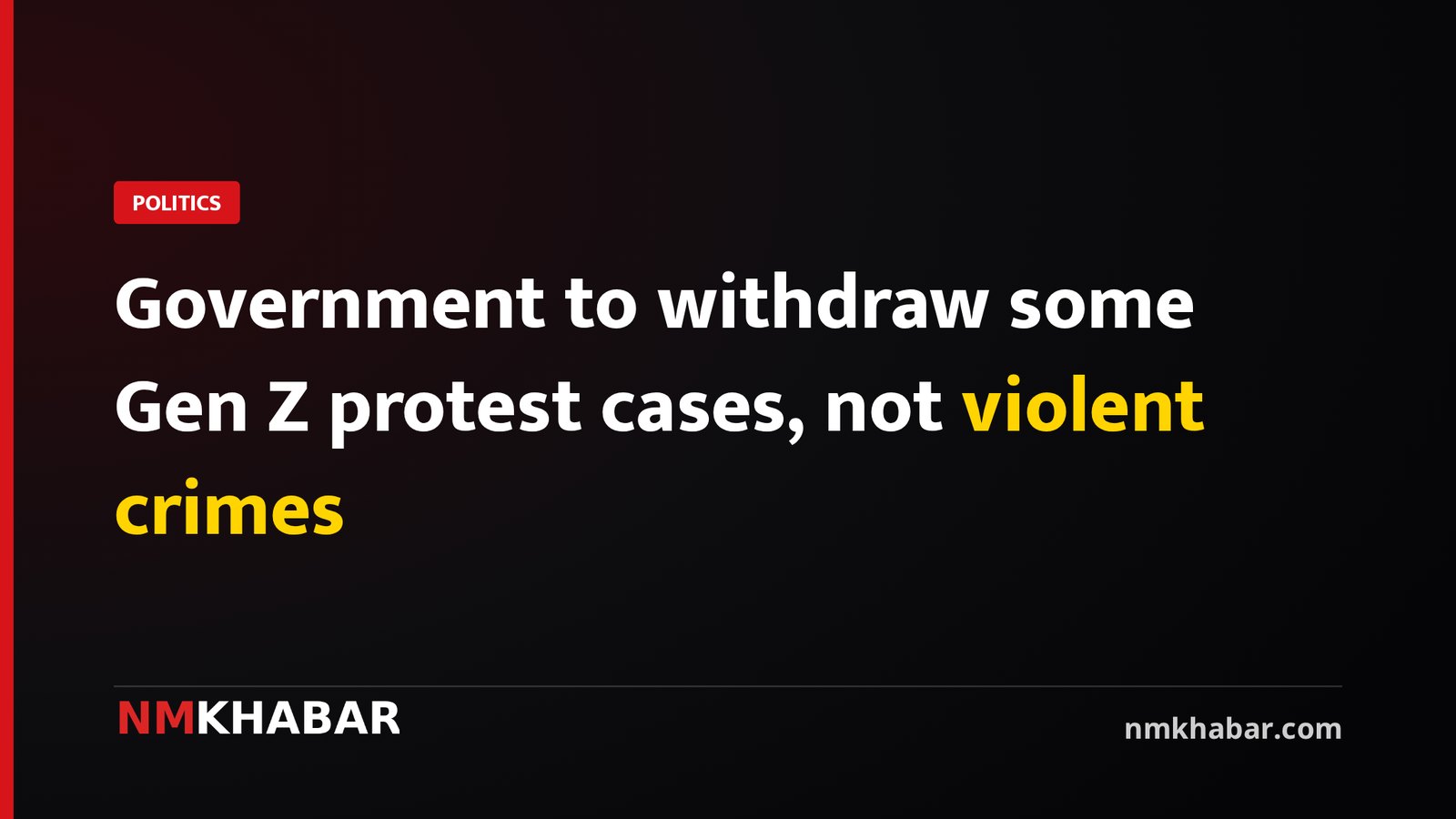 Government to withdraw some Gen Z protest cases, not violent crimes