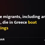 Twelve migrants, including an infant, die in Greece boat capsizings