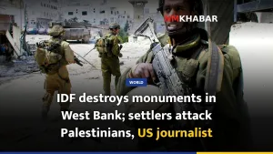 IDF destroys monuments in West Bank; settlers attack Palestinians, US journalist