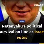 Netanyahu's political survival on line as Israel votes