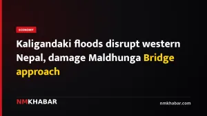 Kaligandaki floods disrupt western Nepal, damage Maldhunga Bridge approach