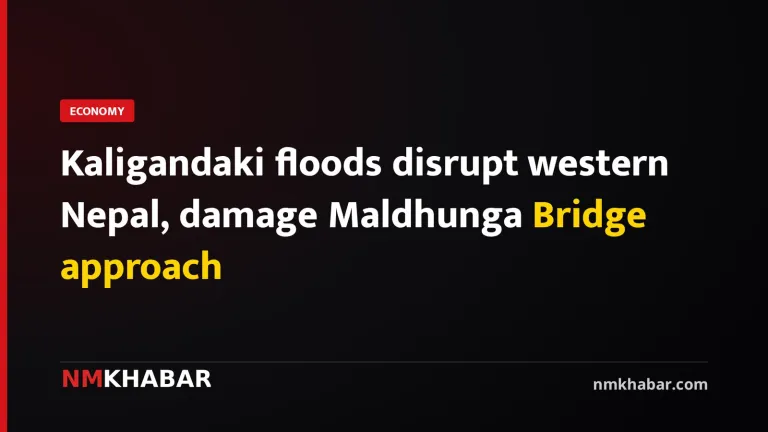 Kaligandaki floods disrupt western Nepal, damage Maldhunga Bridge approach