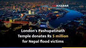 London's Pashupatinath Temple donates Rs 5 million for Nepal flood victims