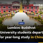 Lumbini Buddhist University students depart for year-long study in China