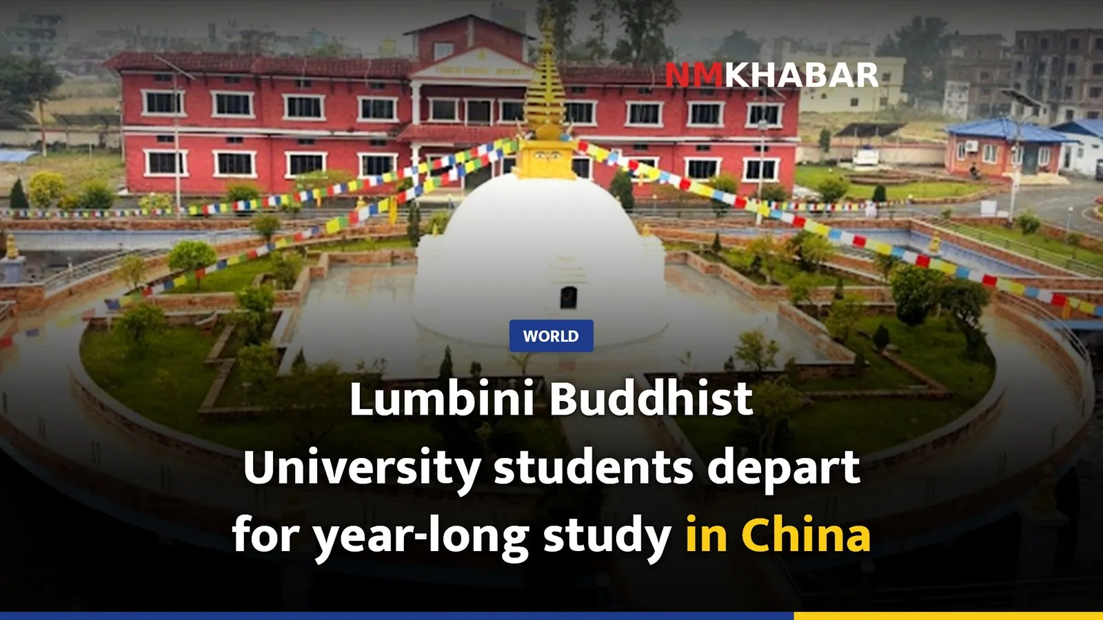 Lumbini Buddhist University students depart for year-long study in China