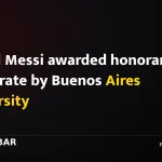 Lionel Messi awarded honorary doctorate by Buenos Aires university