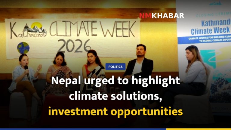 Nepal urged to highlight climate solutions, investment opportunities