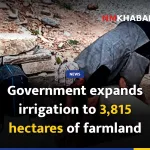 Government expands irrigation to 3,815 hectares of farmland