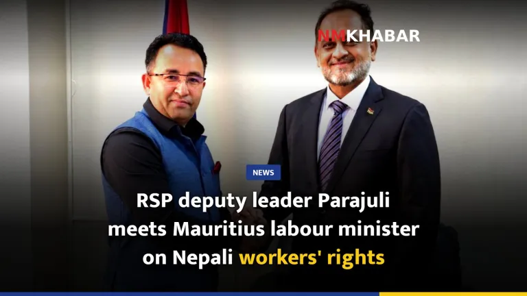 RSP deputy leader Parajuli meets Mauritius labour minister on Nepali workers' rights