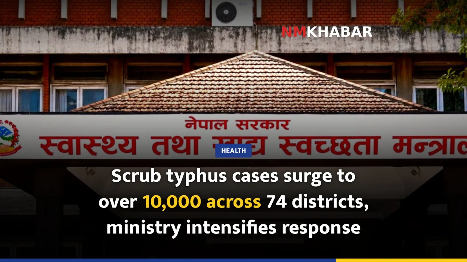 Scrub typhus cases surge to over 10,000 across 74 districts, ministry intensifies response