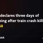 Spain declares three days of mourning after train crash kills at least 68