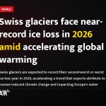 Swiss glaciers face near-record ice loss in 2026 amid accelerating global warming