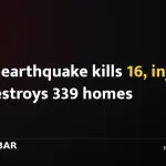 Tibet earthquake kills 16, injures 32, destroys 339 homes