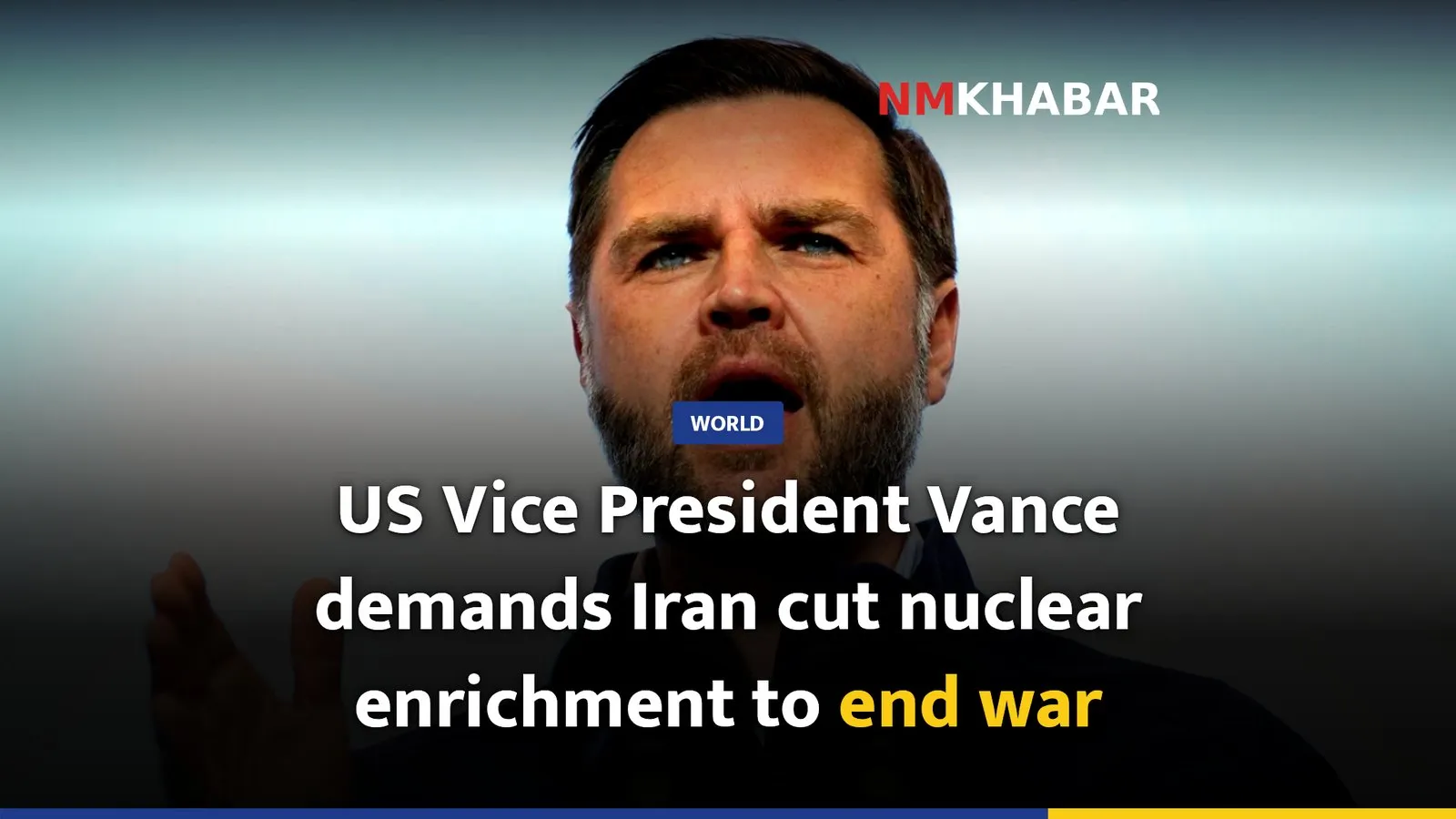 US Vice President Vance demands Iran cut nuclear enrichment to end war