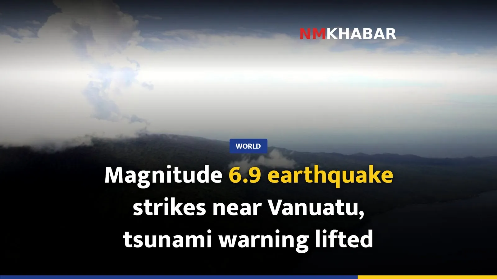 Magnitude 6.9 earthquake strikes near Vanuatu, tsunami warning lifted