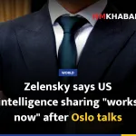 Zelensky says US intelligence sharing "works now" after Oslo talks
