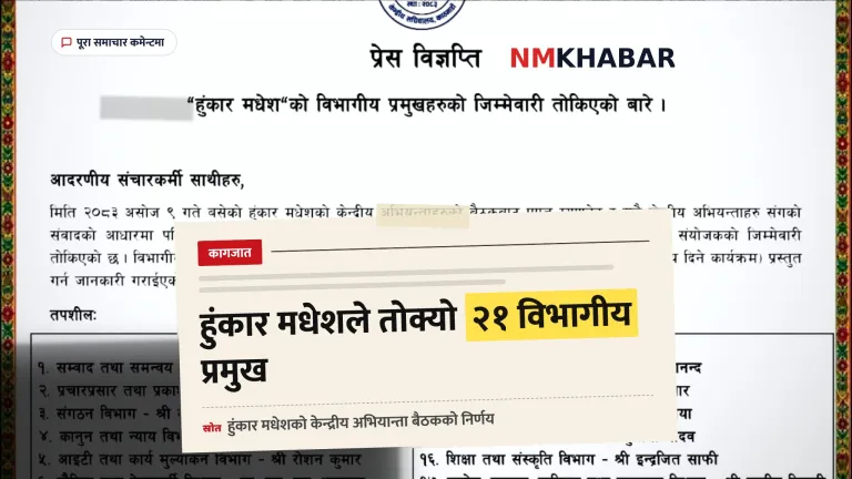 हुंकार मधेश विभागीय प्रमुख