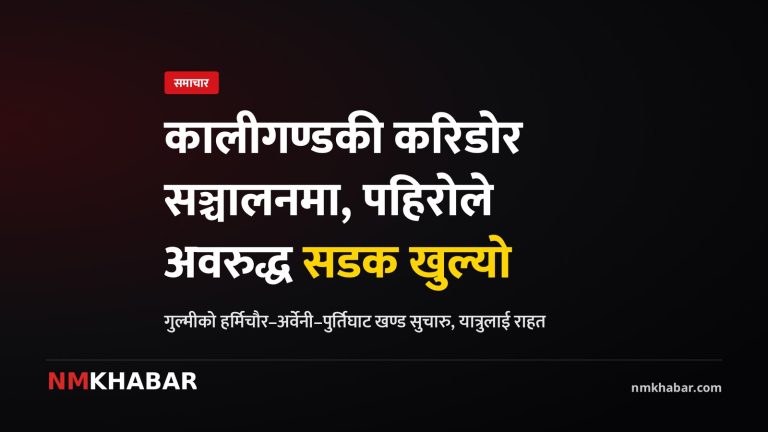 कालीगण्डकी करिडोर, सडक सञ्चालन
