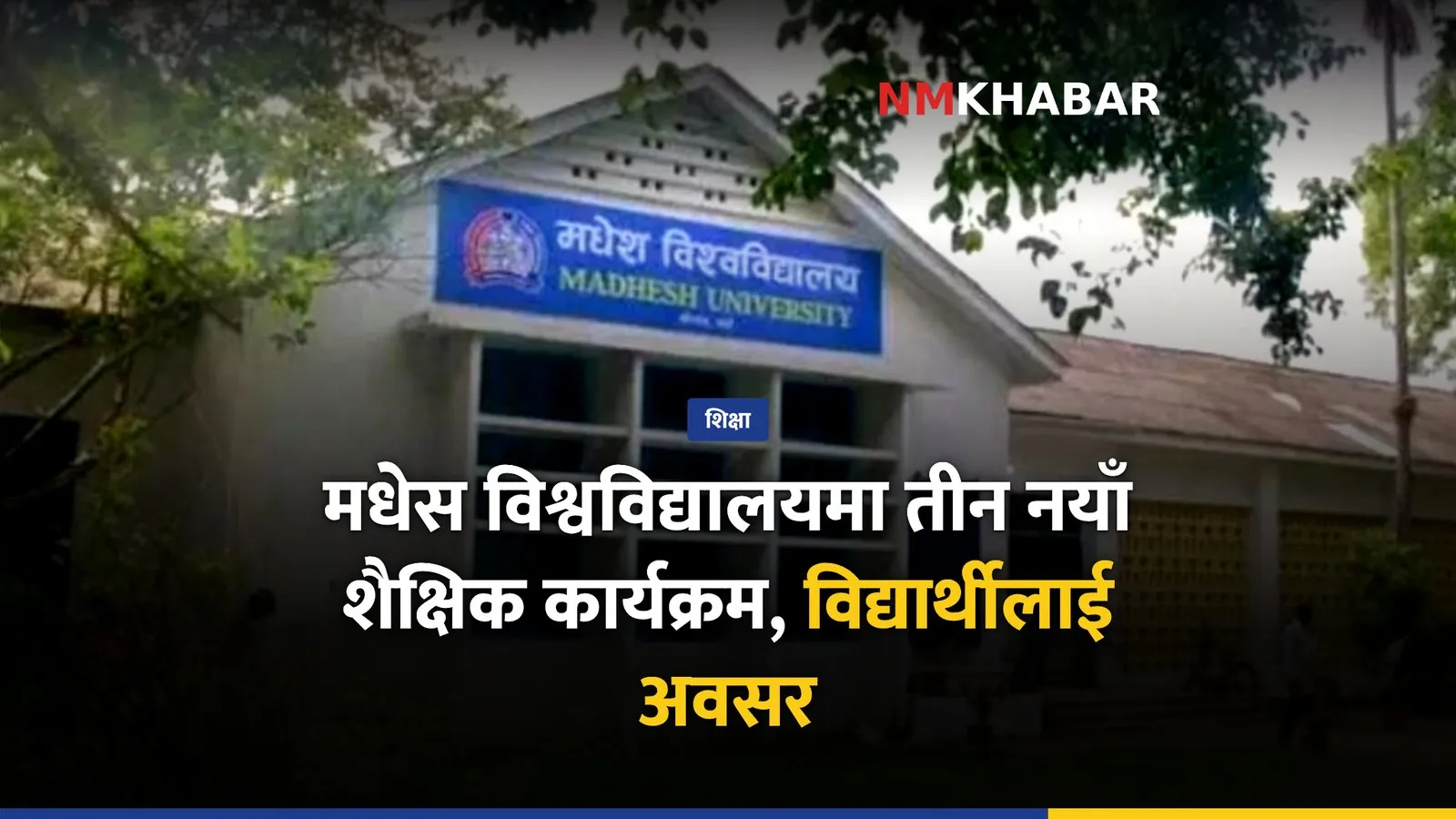 मधेस विश्वविद्यालय शैक्षिक कार्यक्रम