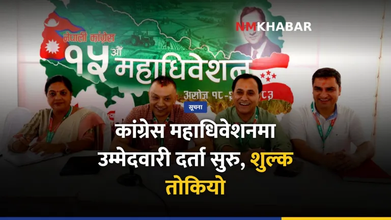 कांग्रेस महाधिवेशन, उम्मेदवारी दर्ता